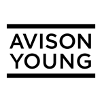 Avison Young logo, global commercial real estate services firm.